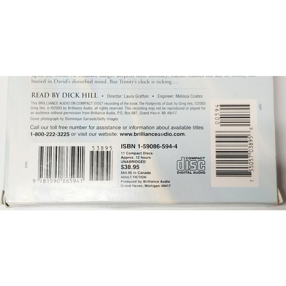 Footprints Of God Greg Isles Unabridged 11 CD Audiobook Thriller Portable Travel - Picture 3 of 13